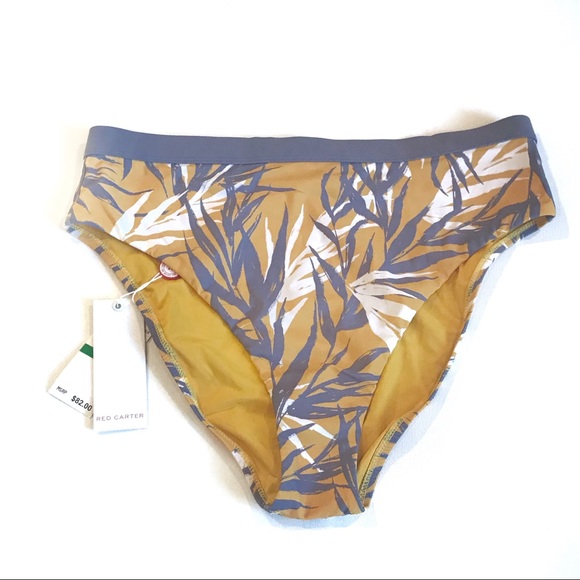 Red Carter Bamboo Bay High Waist Bottoms Size L - Picture 2 of 8
